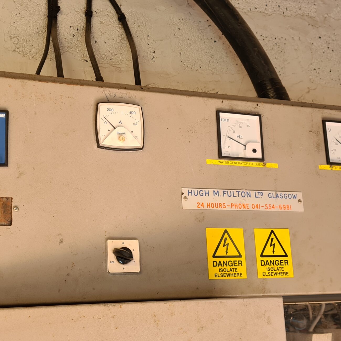 Knoydart turbine power output gauge